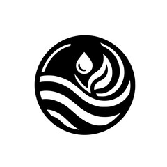 AquaBloom: Circular Water & Nature Logo