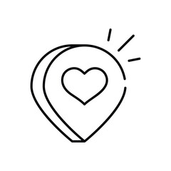 Location vector icon stock illustration