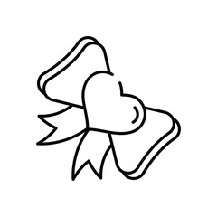 Bow Tie vector icon stock illustration