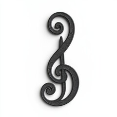 Fototapeta premium A stylized symbol for musical key changes