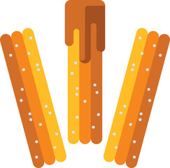 churros Illustration on a white background.