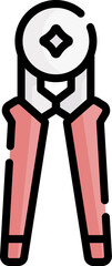 crimping Illustration on a white background.