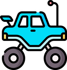 rc car Illustration on a white background.