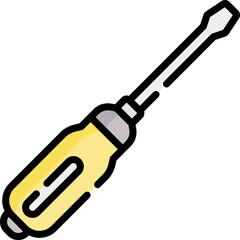 screwdriver Illustration on a white background.