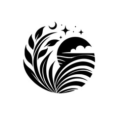 Night Bloom: Celestial Botanical Design