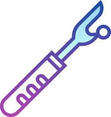seam ripper Illustration on a white background.