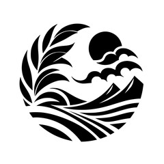 Serene Silhouette: Nature's Emblem