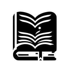 Stylized Black & White Book: Knowledge and Growth