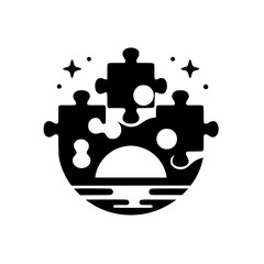 Celestial Puzzle: A Black and White Solution