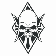 black and white tattoo