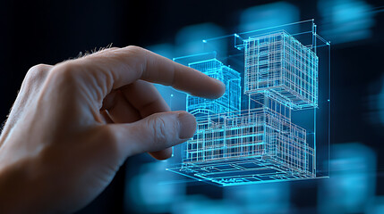 Innovative technology showcase virtual environment 3d visualization interactive experience futuristic concept