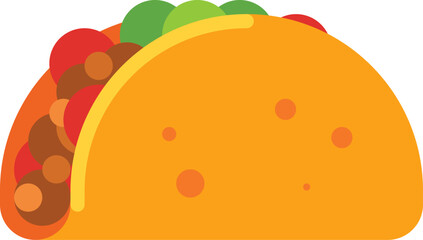 tacos Illustration on a white background.