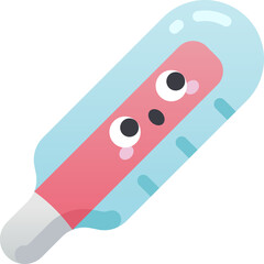 thermometer Illustration on a white background.