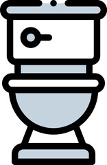 toilet Illustration on a white background.