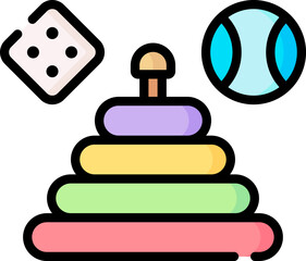 toys Illustration on a white background.