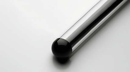 A test tube symbolizing science or chemistry, black-filled on white