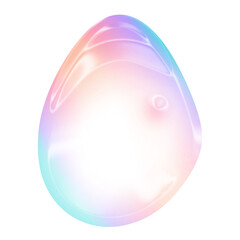 3D Liquid Transparent Blob with Holographic and Abstract Fluid Shape