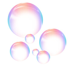 Liquid Bubble Soap Transparent with Realistic Water and Air Effects