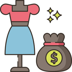 fashion Illustration on a white background.