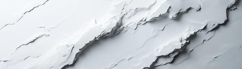 Obraz premium Abstract White Texture with Layered Design and Smooth Surface Finish