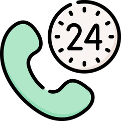 phone call Illustration on a white background.