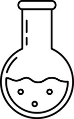 flask Illustration on a white background.