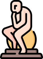 sculpture Illustration on a white background.