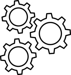 settings Illustration on a white background.