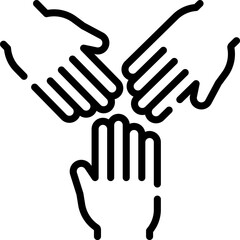 teamwork Illustration on a white background.