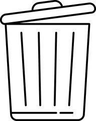 dustbin Illustration on a white background.