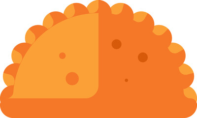 empanada Illustration on a white background.