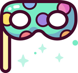 eye mask Illustration on a white background.