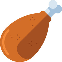 fried chicken Illustration on a white background.