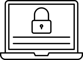 laptop Illustration on a white background.