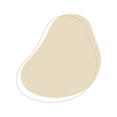 isolated abstract pastel colorful blob shapes. hand drawn modern aesthetic illustration.