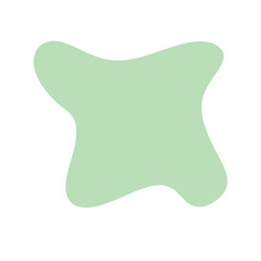 isolated abstract pastel colorful blob shapes. hand drawn modern aesthetic illustration.