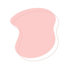 isolated abstract pastel colorful blob shapes. hand drawn modern aesthetic illustration.