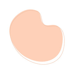 isolated abstract pastel colorful blob shapes. hand drawn modern aesthetic illustration.