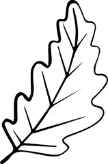 Obraz premium Stylized Leaf or Botany Vector Element 