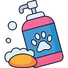 Pet Shampoo Sticker