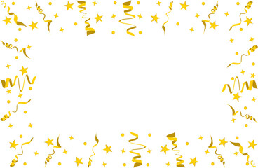 Gold Confetti Decoration