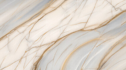 Elegant White Marble Texture with Gold and Gray Veins