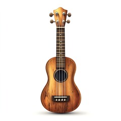 Obraz premium Experience the Joy of Music with a Handmade Ukulele: The Beginner-Friendly Hawaiian Acoustic Instrument