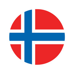 Norway round Flag Icon