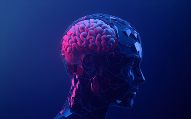 Obraz premium Computer artificial intelligence brain conceptual design