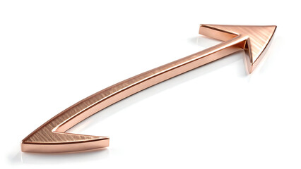 golden ribbon isolated on white