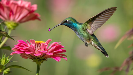 Fototapeta premium hummingbird in flight