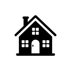 House property real estate icon with transparent background