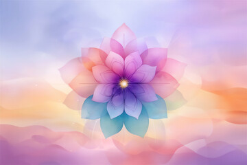  watercolor geometric mandala burst pattern