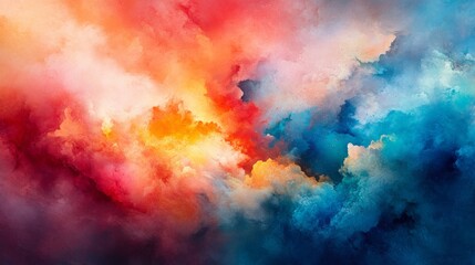 Fototapeta premium Abstract Colorful Sky Painting